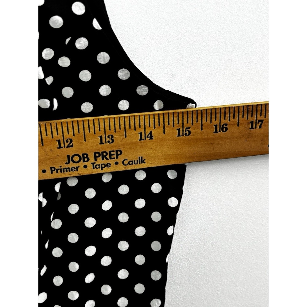 RNB Womens Small Polka Dot Fit Flare Dress Keyhole Back Audrey Hepburn 0516 - Picture 8 of 9